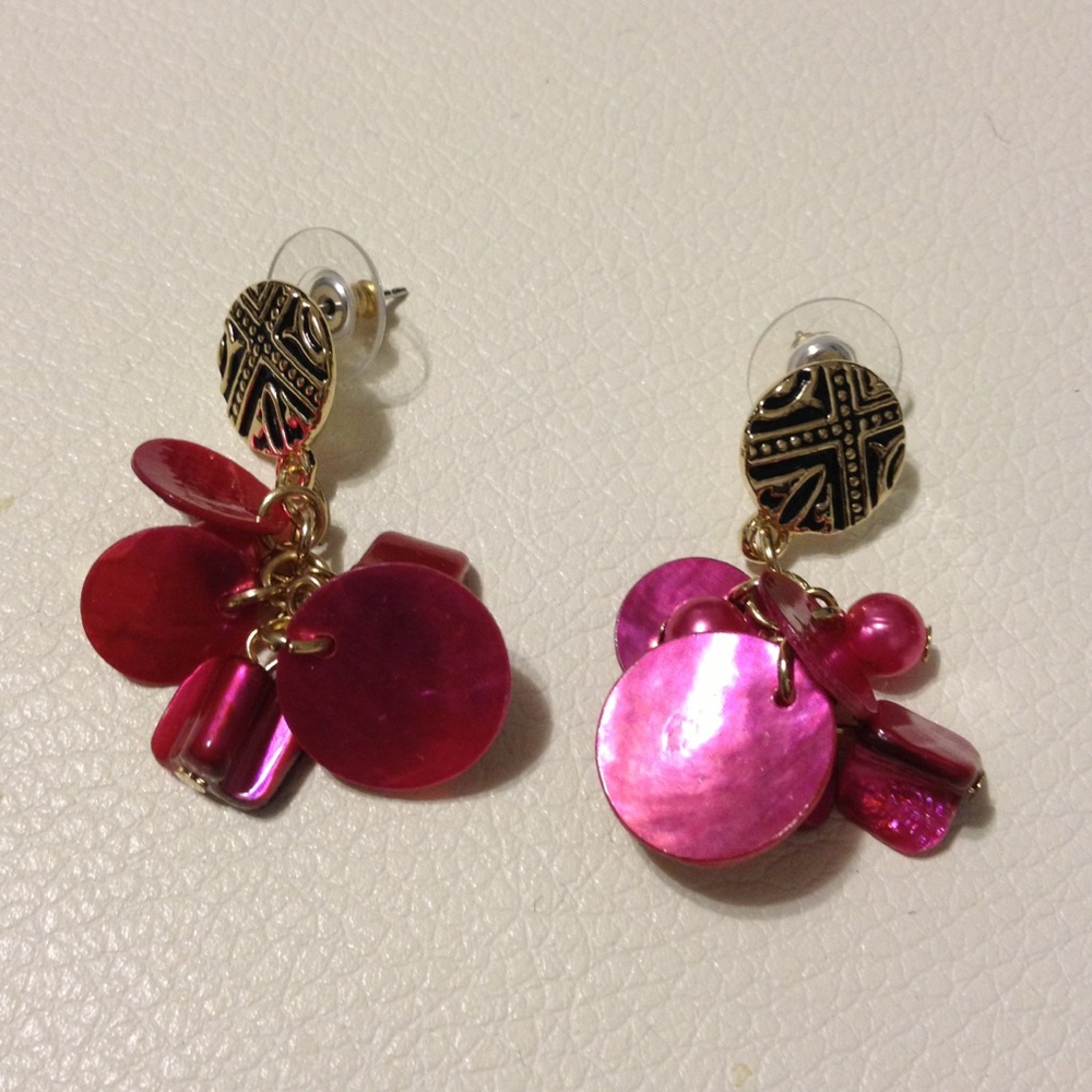 Pink Dangling Earrings